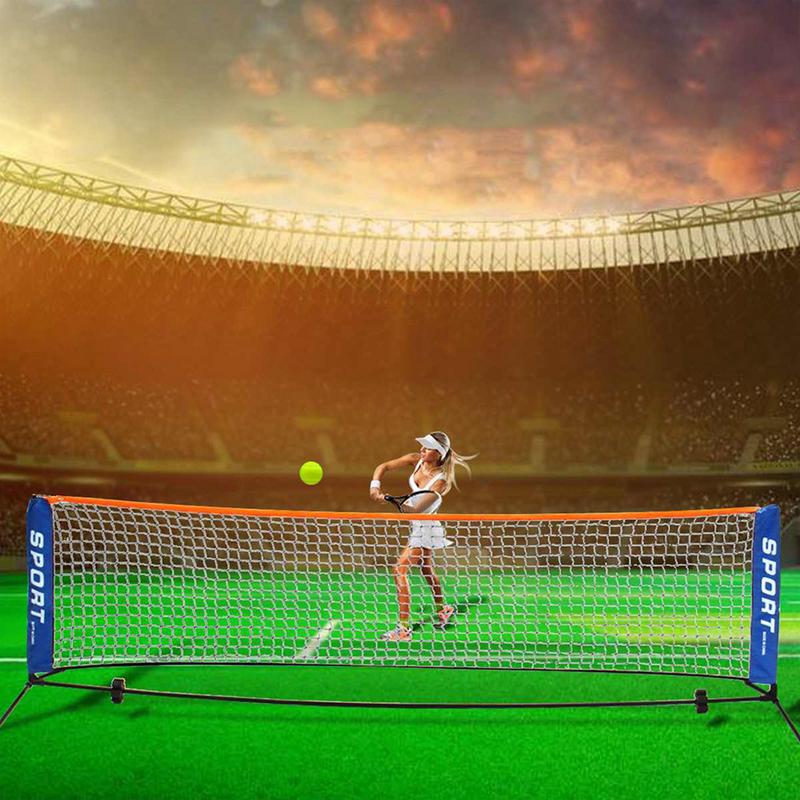 Sports Equipment For Tennis - Badminton Net Adjustable Height Portable Sports