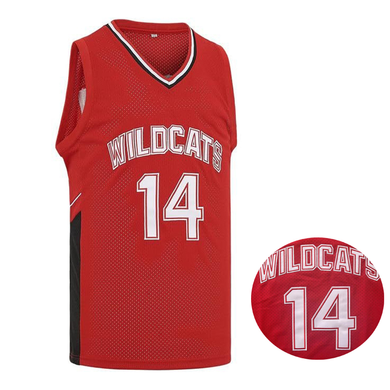Sports Equipment Jersey - Movie Wildcats High School #14 Troy