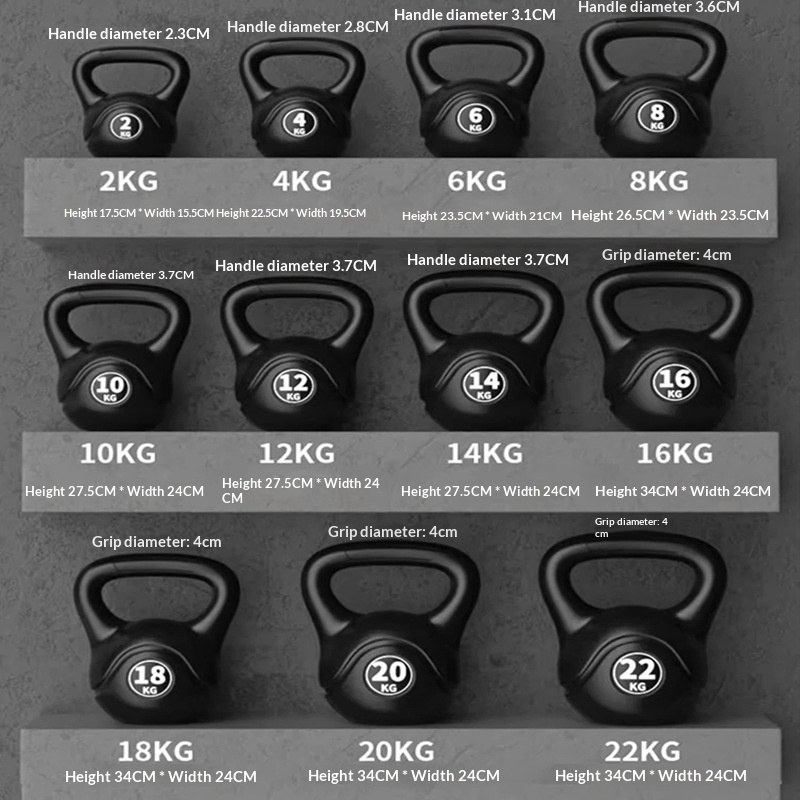 Sports Equipment Pictures - 2026 Fitness Adjustable 8kg Kettlebell Ergonomic