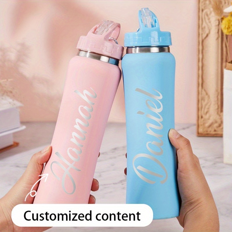 Sports Equipment With Names - Custom Engraved Name Stainless Steel Water