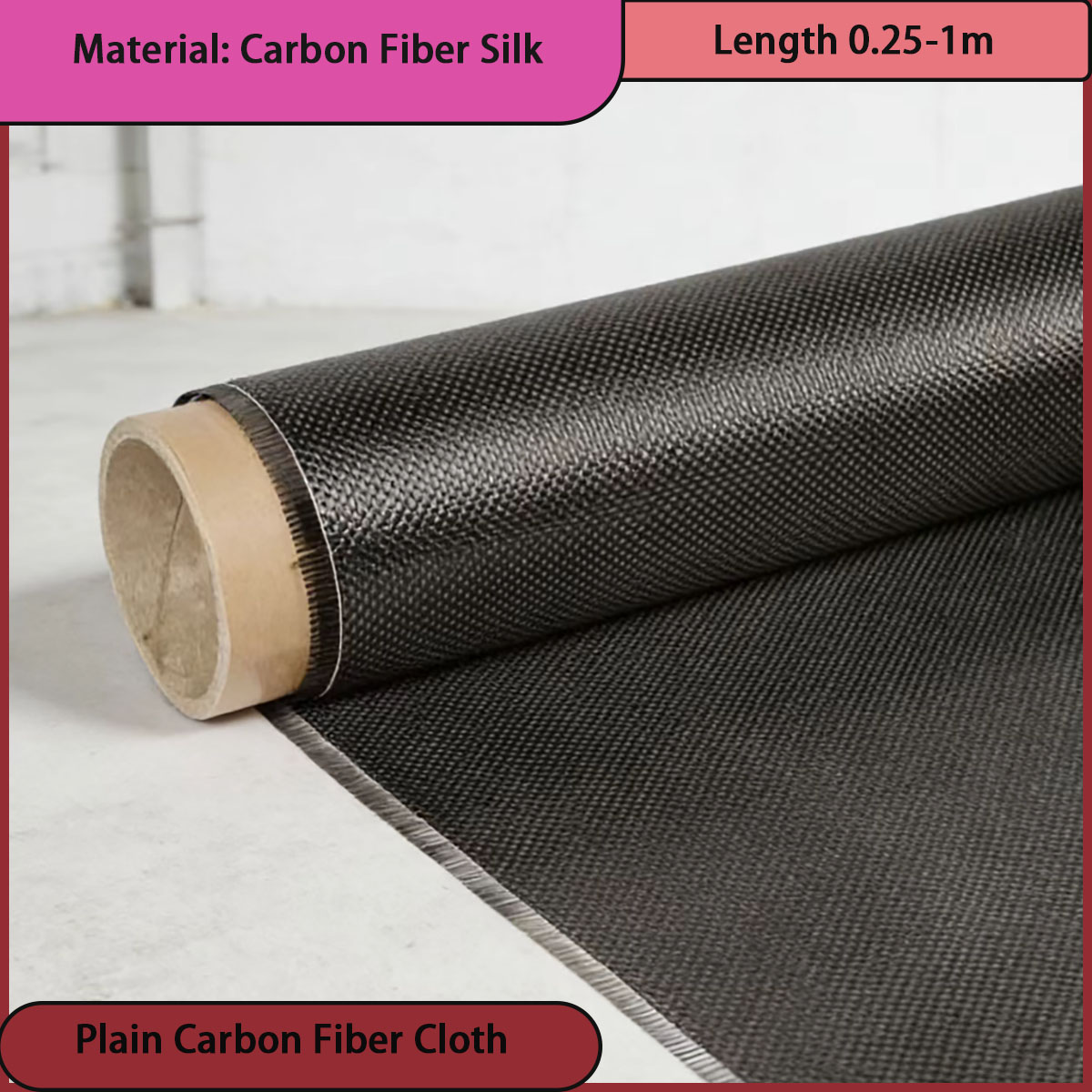 Sports Equipment Used - Plain carbon fiber cloth with a