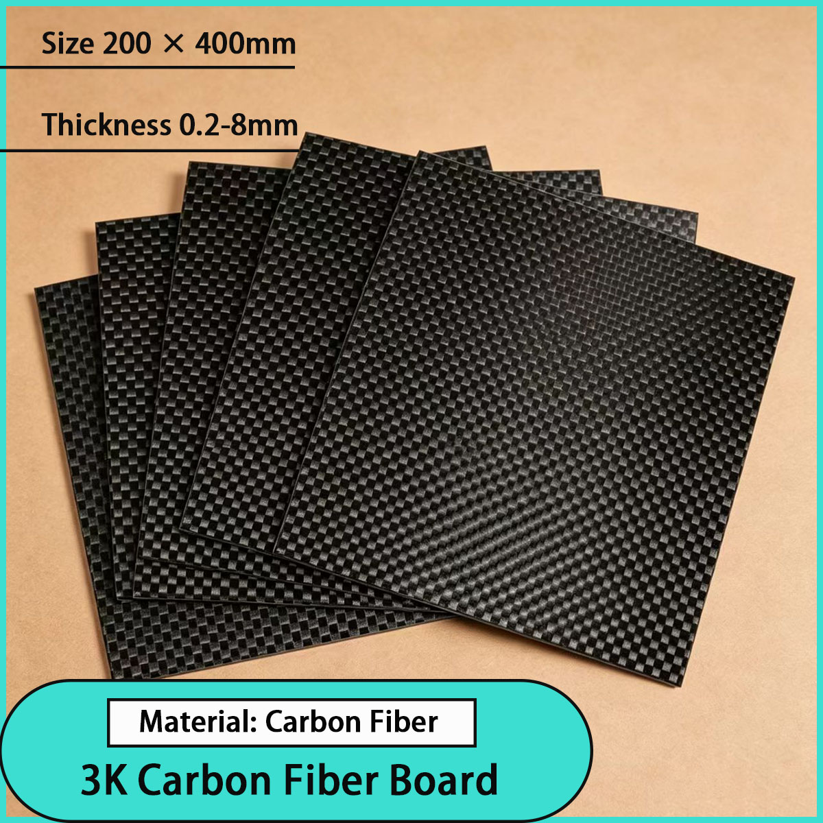 0.2mm-8mm thick 3K carbon fibe - đánh giá và giá Sports Equipment Used