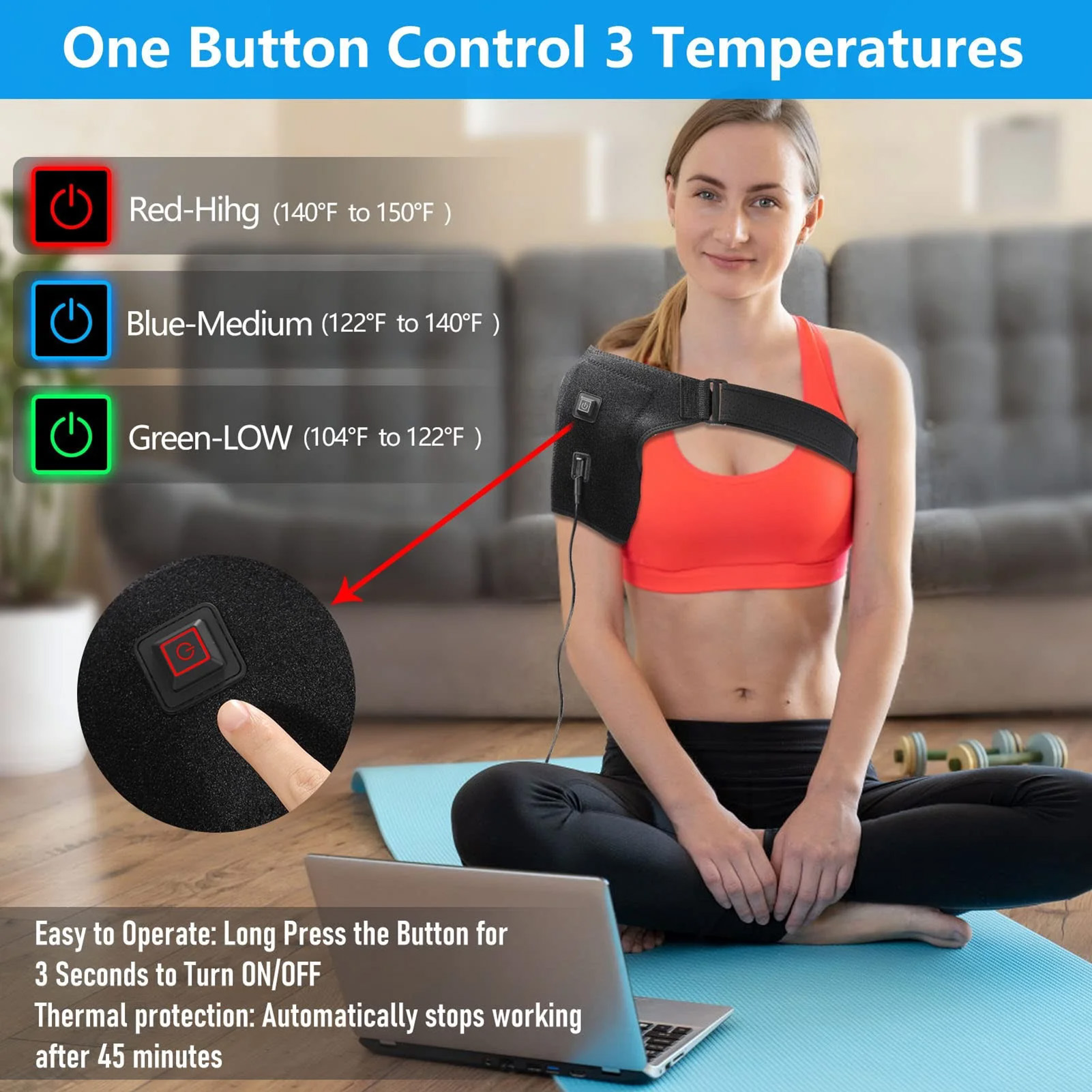 Usb Heated Shoulder Brace Rota - đánh giá và giá Sports Equipment United