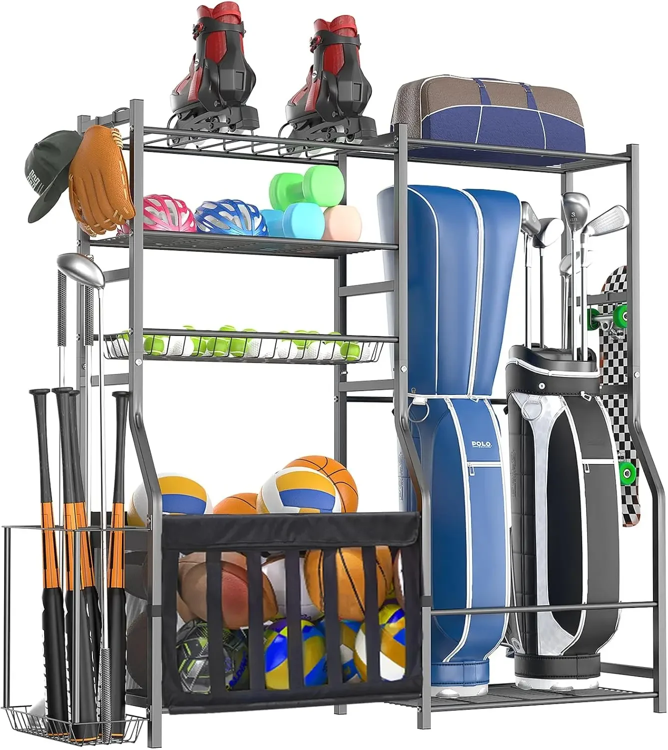 Heavy Duty Garage Sports Equip - đánh giá và giá Sports Equipment Garage Organizer